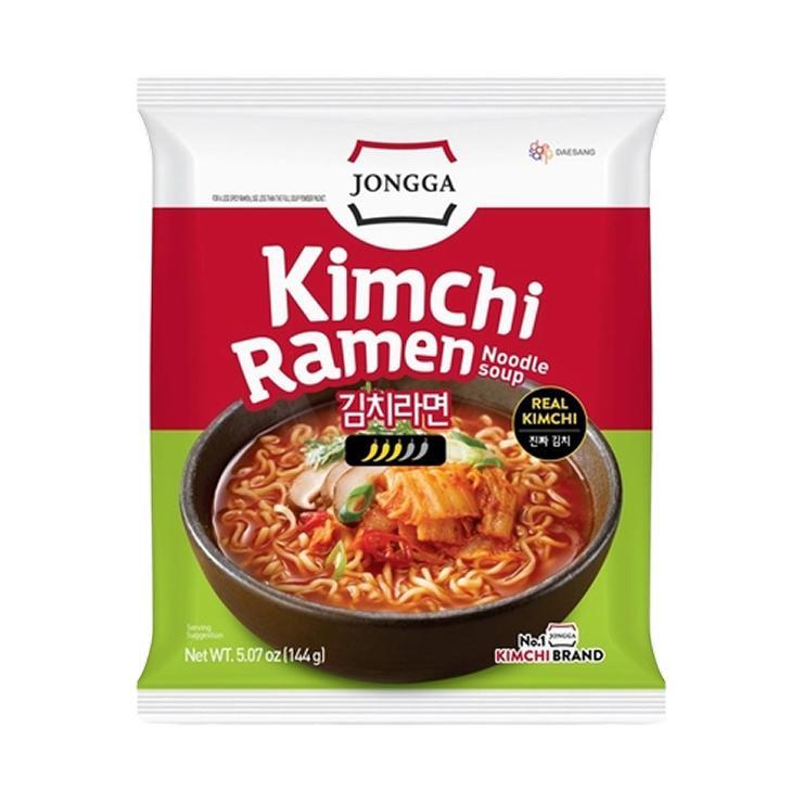 Лапша быстрого приготовления JONGGA real kimchi ramen 144 гр., флоу-пак