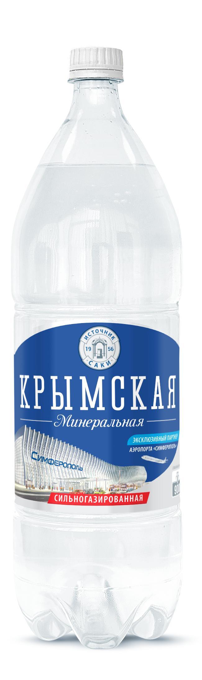 Вода газированная Крымская минеральная 1 л., ПЭТ