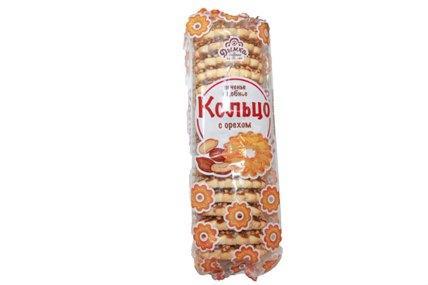Печенье Дымка Кольцо с орехом сдобное, 225 гр., флоу-пак