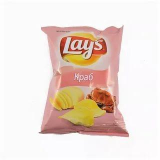 Чипсы Lay's краб 81 гр., флоу-пак
