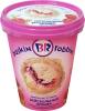 Мороженое Baskin Robbins Бейсбольный орешек сливочное ванильное 10% с орехами кешью и малиновой прослойкой, 1 кг., пластиковый стакан
