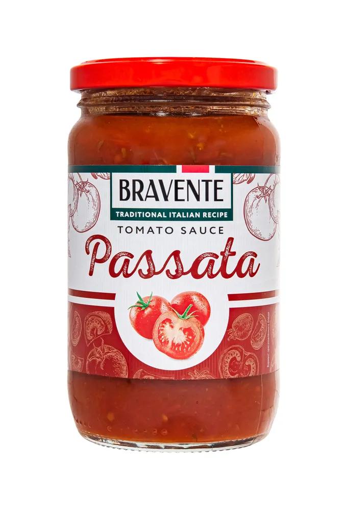 Соус Bravente Tomato PASSATA томатный Пассата протертая мякоть помидоров 360 гр., стекло