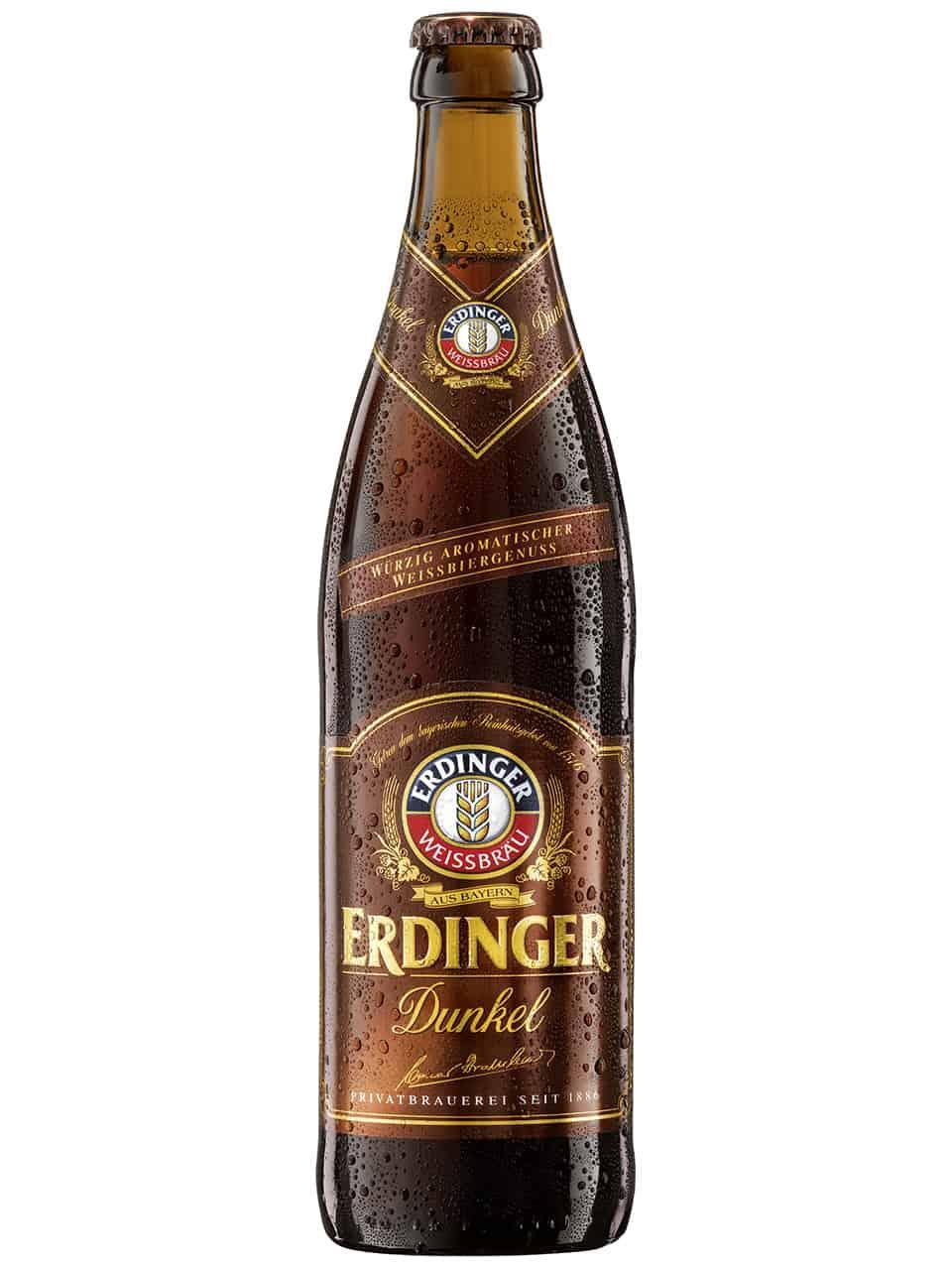 Пиво Erdinger Dunkel темное нефильтрованное 5.3% 500 мл., стекло