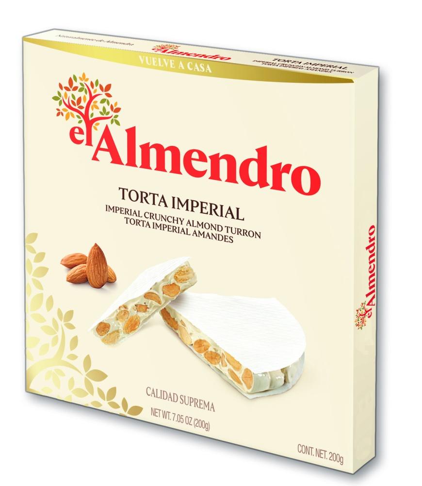 Туррон EL ALMENDRO хрустящий Torta Imperial миндальный 200 гр., картон