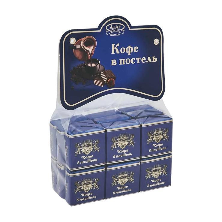 Вафли глазированные Атаг Кофе в постель с ароматом трюфеля 210 гр., картон