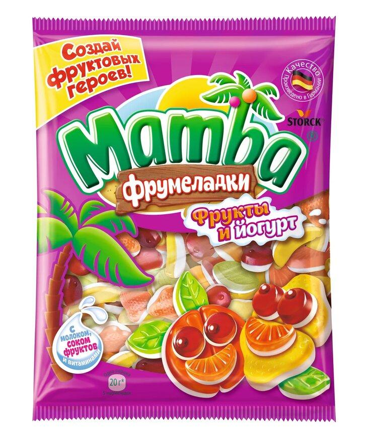 Мармелад жевательный Фруктовый йогурт, Mamba, 140 гр., флоу-пак