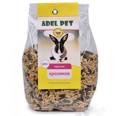 Корм Adel Pet для кроликов, 500 гр., пакет