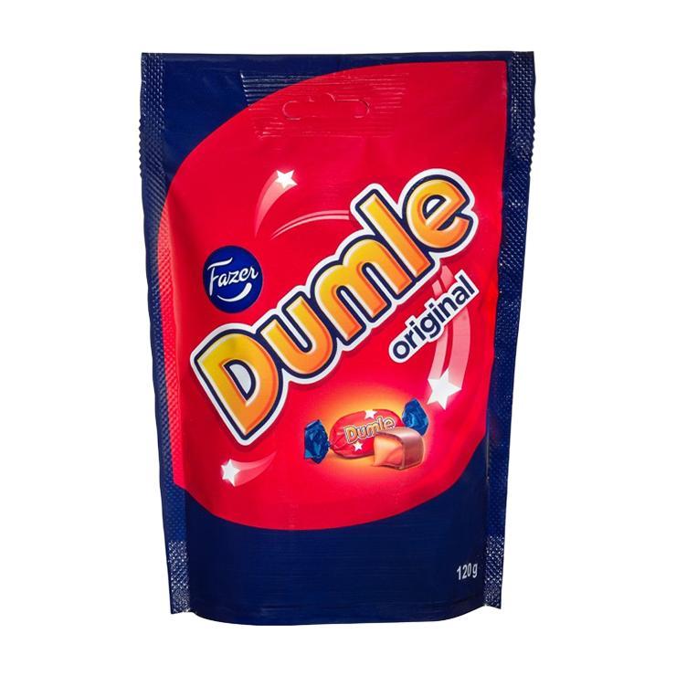Конфеты Dumle Original ирис в молочном шоколаде 120 гр., дой-пак