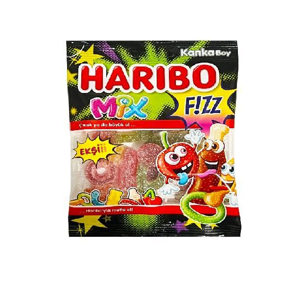 Мармелад Haribo Fizzy Mix кислый микс 70 гр., флоу-пак