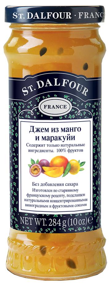 Джем St.Dalfour из манго и маракуйи 100% фруктов без сахара, 284 гр., стекло