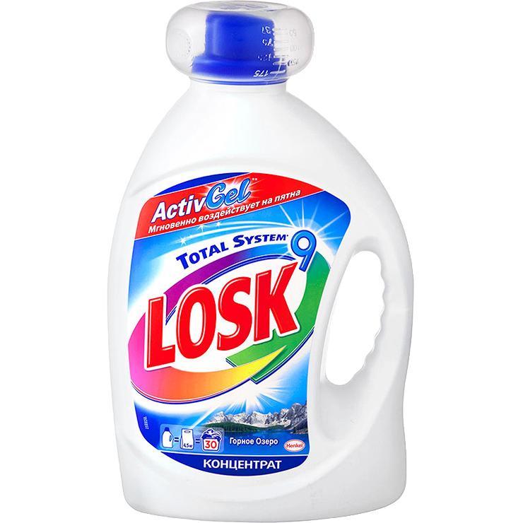 Гель для стирки белья Losk горное озеро 1,95 л., ПЭТ