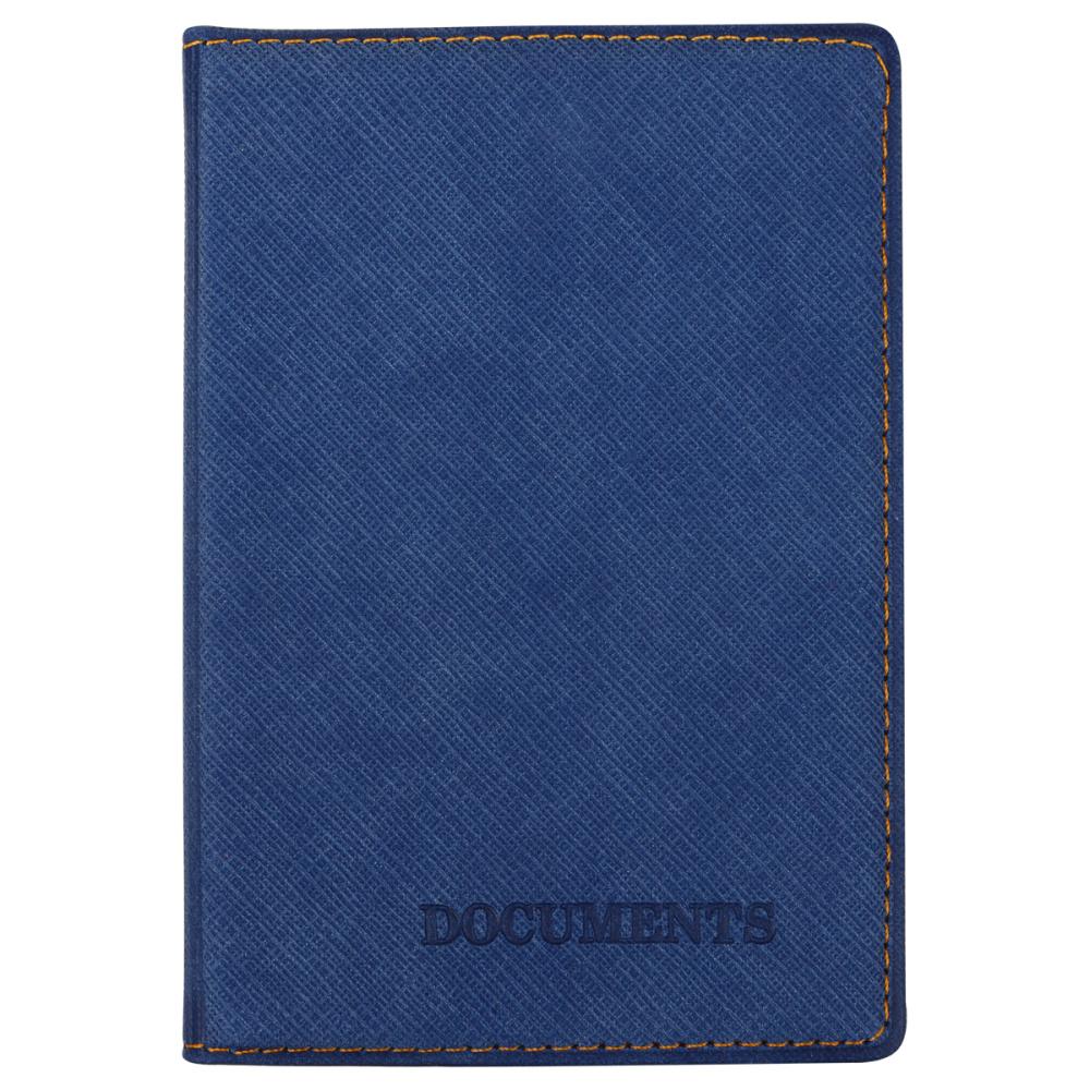 Обложка для автодокументов OfficeSpace Denim синий экокожа., пакет