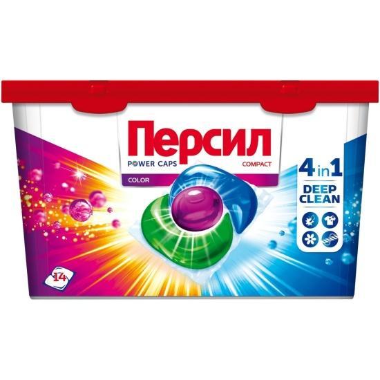 Капсулы для стирки Persil Power Caps Color 14 шт., ПЭТ