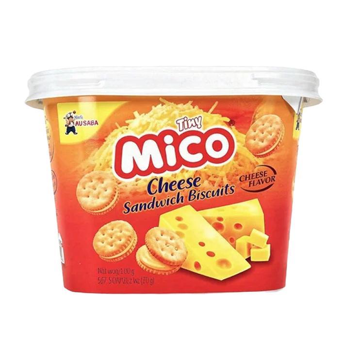 Печенье Tiny Mico Cheese Sandwich Biscuits со вкусом сыра 36 гр., пластиковая упаковка