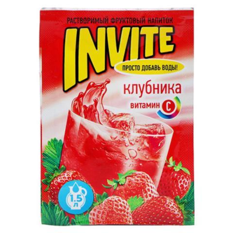 Напиток растворимый Invite Клубника 9 гр., саше