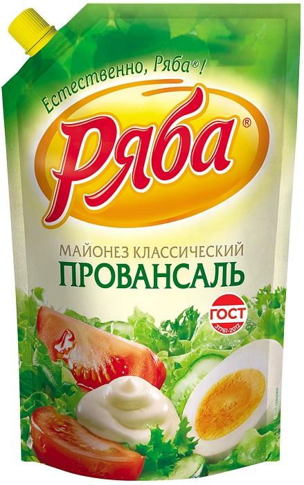Майонез Ряба провансаль 50,5% 630 гр., дой-пак с дозатором
