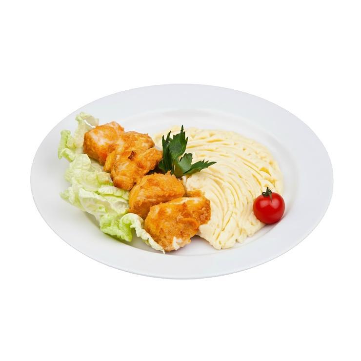 Шашлык куриный с картофельным пюре 270 гр., пластиковая упаковка