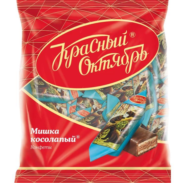 Конфеты Мишка косолапый Красный октябрь, 200 гр., флоу-пак