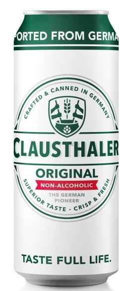 Пиво Clausthaler Original безалкогольное светлое, 500 мл., ж/б