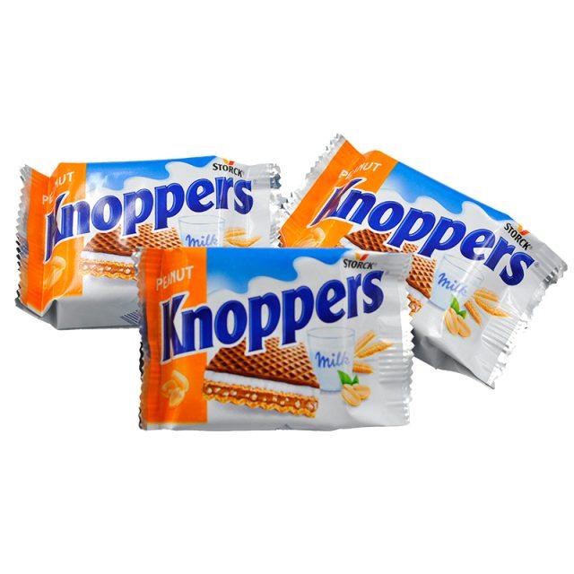 Вафельное печенье Storck Knoppers Peanut с арахисом 25 гр., флоу-пак