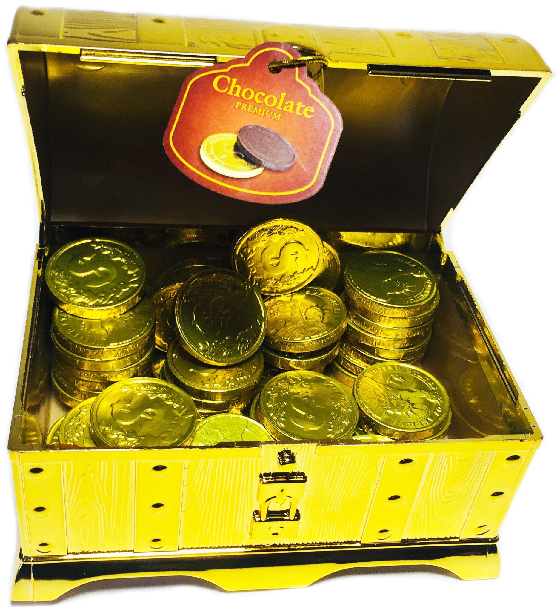 Конфеты Атаг Остров сокровищ темный шоколад 140 гр., пластик