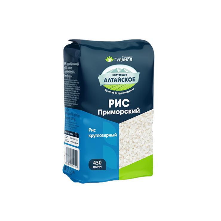 Рис Алтайское приморский круглозерный 450 гр., флоу-пак