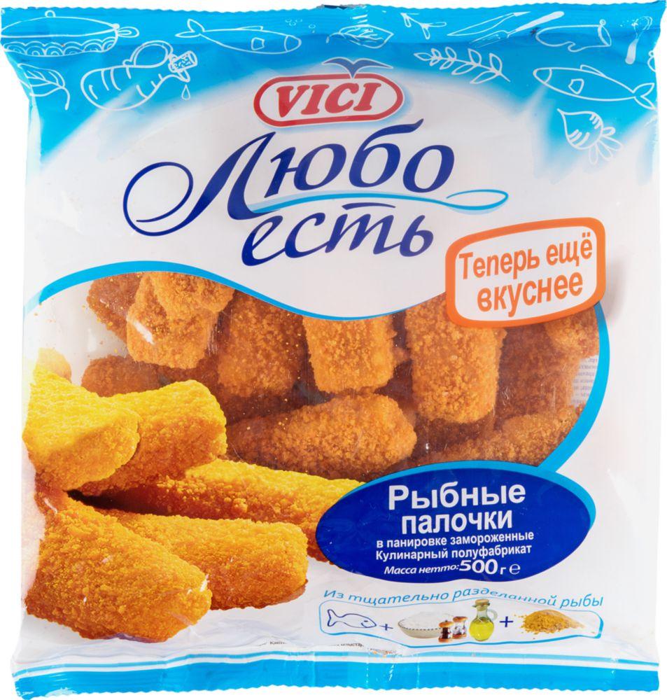 Палочки Vici Рыбные в панировке, 500 гр., флоу-пак