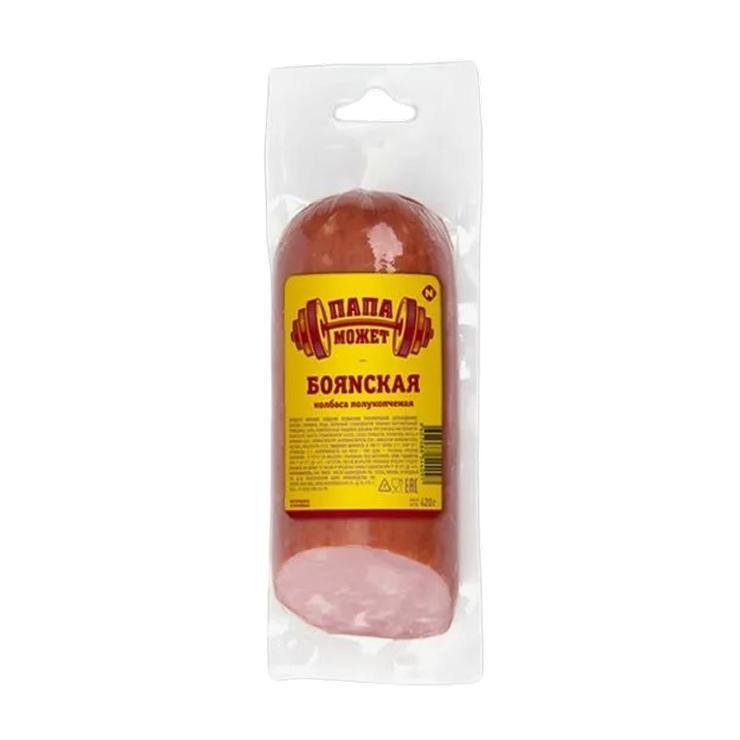 Колбаса Папа может Боянская полукопченая 280 гр., вакуум