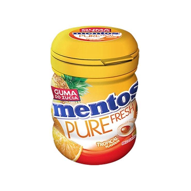 Жевательная резинка Mentos Pure Fresh Tropical 60 гр., пластик