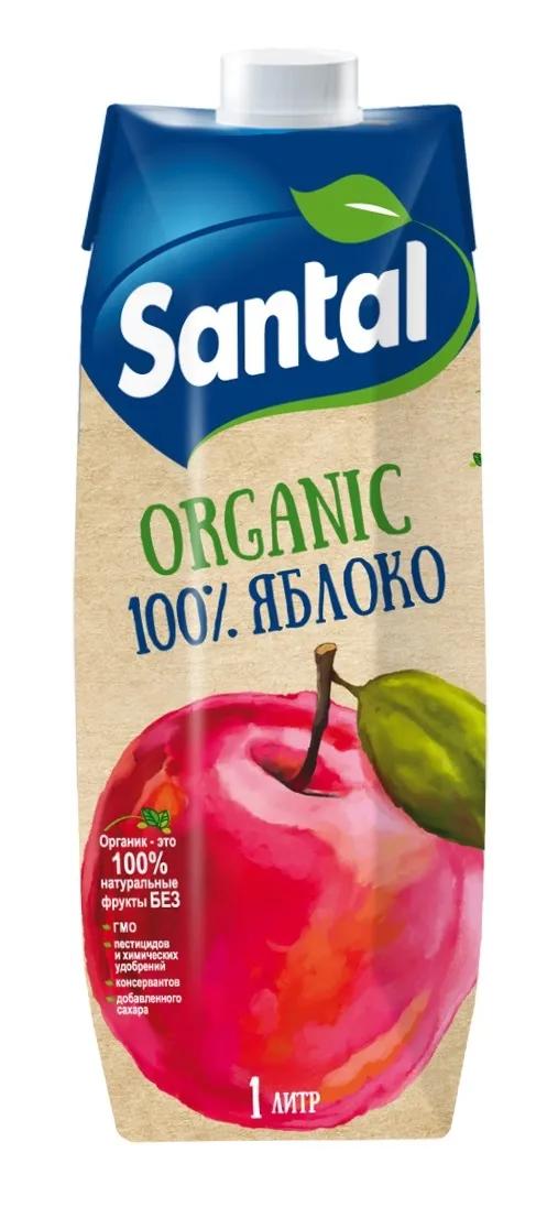 Сок Santal Organic Яблочный Prisma, 1 л., картон