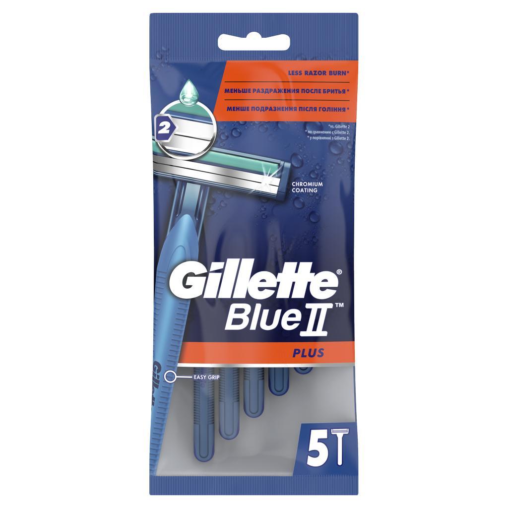 Станки для бритья Gillette Blue 2 Plus мужские одноразовые 6 шт., флоу-пак