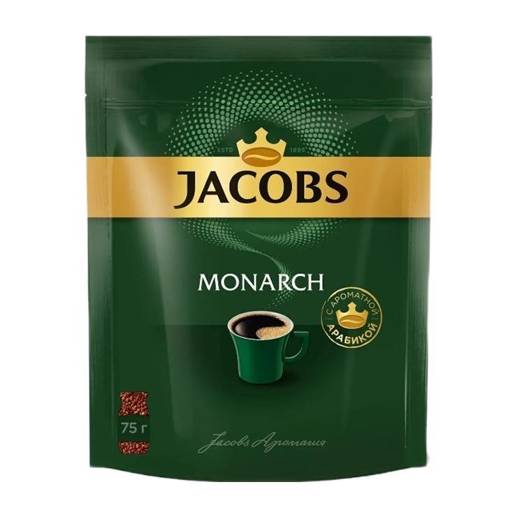 Кофе Jacobs Монарх растворимый 75 гр., дой-пак