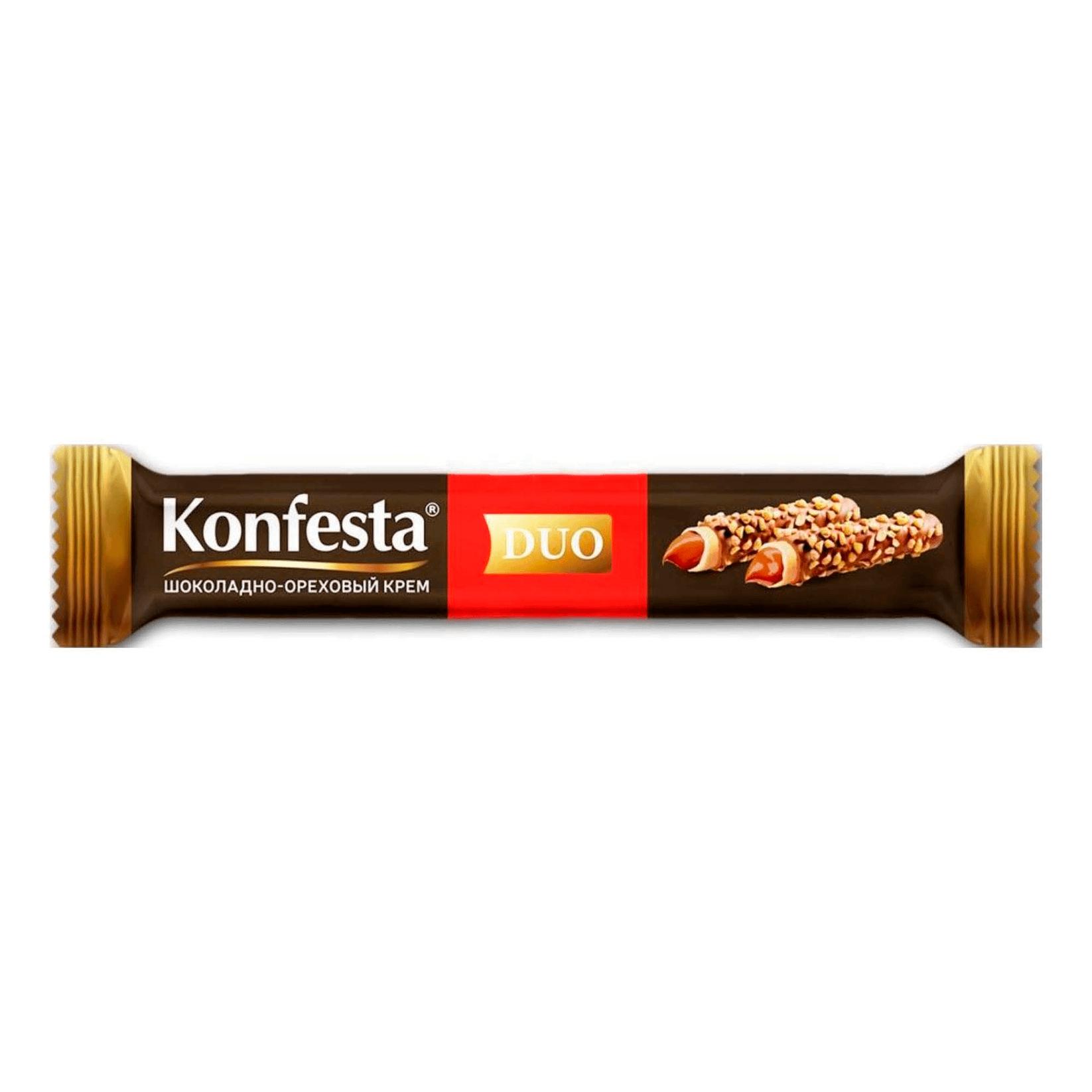 Трубочка вафельная Konfesta шок орех крем с фунд 38 гр., флоу-пак
