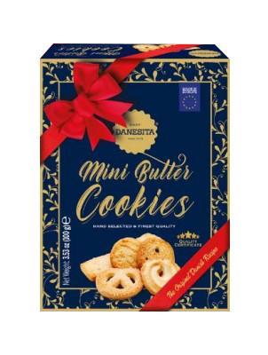 Печенье Danesita Mini Butter Cookies сливочное мини ассорти 100 гр., картон