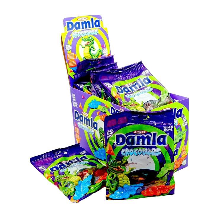 Мармелад жевательный Damla Gummy крокодильчики 80 гр., флоу-пак