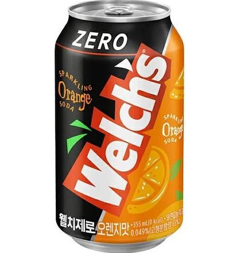 Напиток газированный Welchs Orange Zero Южная Корея 355 мл., ж/б