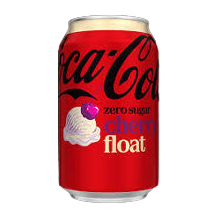 Напиток газированный Coca-Cola cherry float Zero Великобритания 330 мл., ж/б