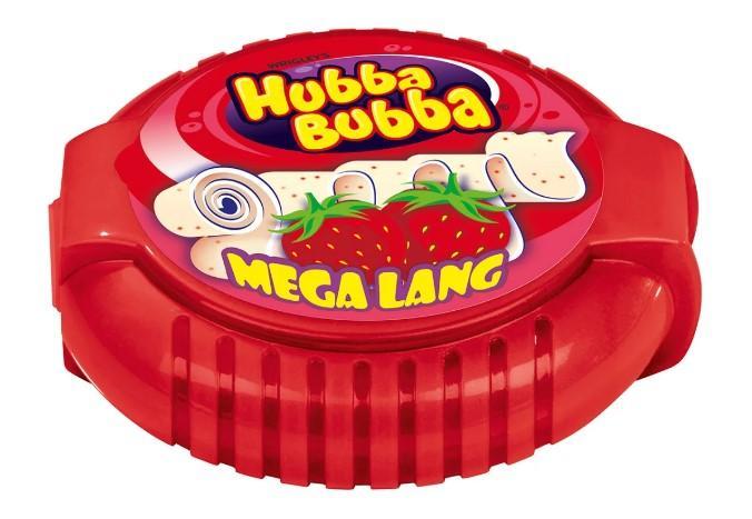 Резинка жевательная Hubba bubba Клубника лента 56 гр., ПЭТ