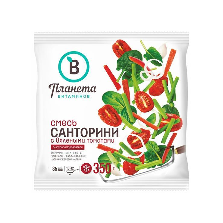 Смесь Планета Витаминов Санторини с вялеными томатами 350 гр., флоу-пак
