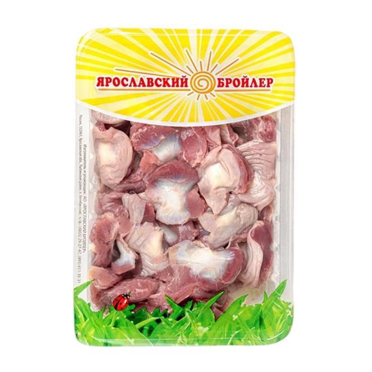 Желудки мышечные Ярославский бройлер цыплят - бройлеров охлажденные 610 гр., пакет