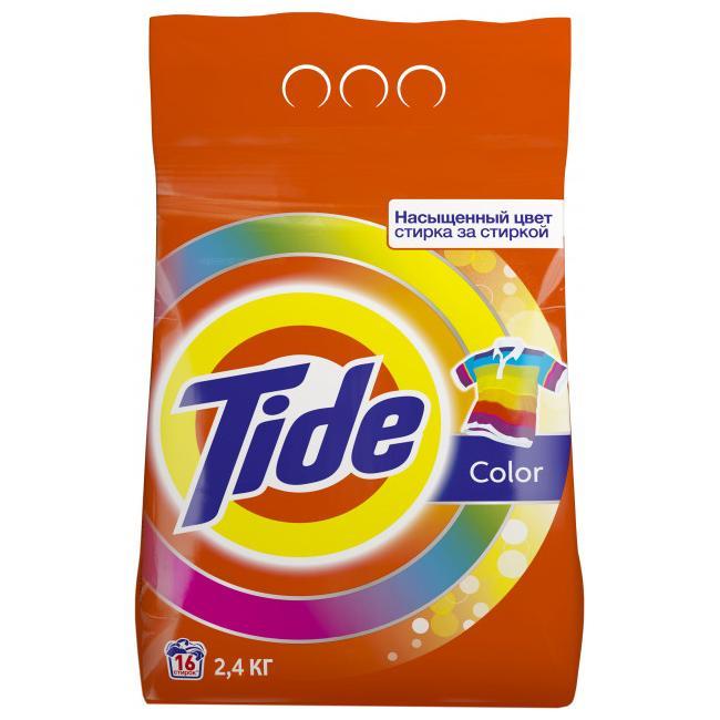 Стиральный порошок Tide Color, 2,4 кг., пластиковый пакет