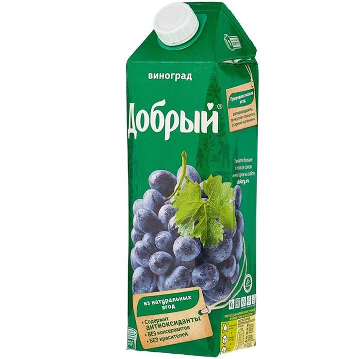 Нектар Добрый виноград, 1 л., тетра-пак