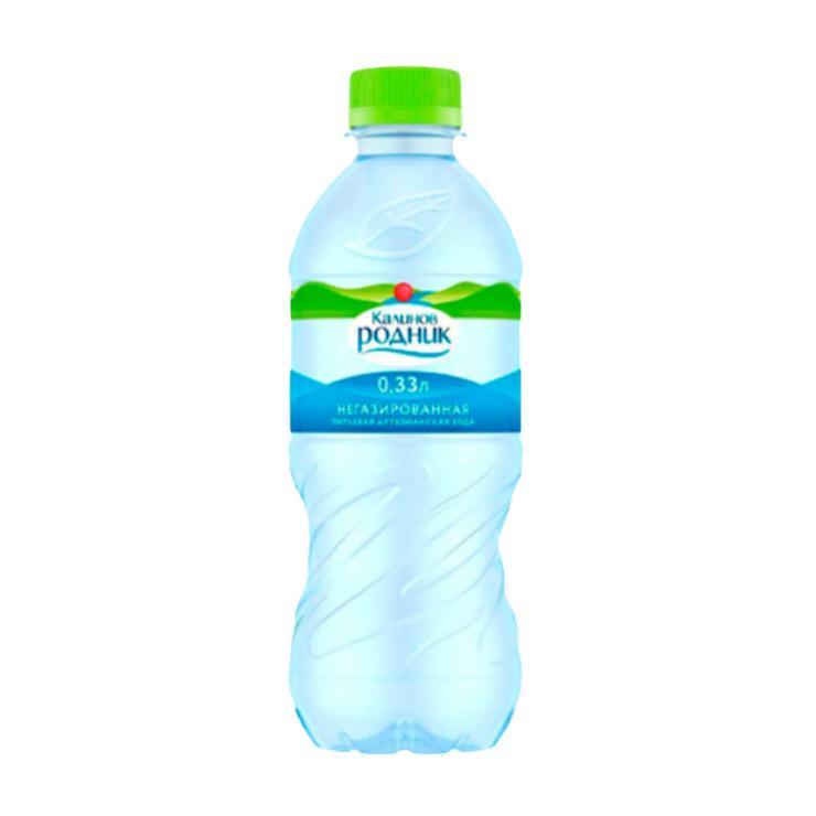 Вода негазированная Калинов Родник питьевая минеральная 330 мл., ПЭТ