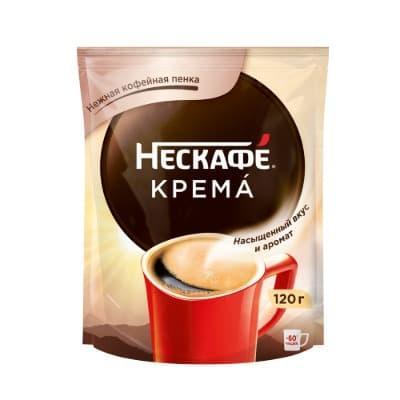 Кофе Нескафе классик крема 100% натуральный растворимый порошкообразный 120 гр., дой-пак