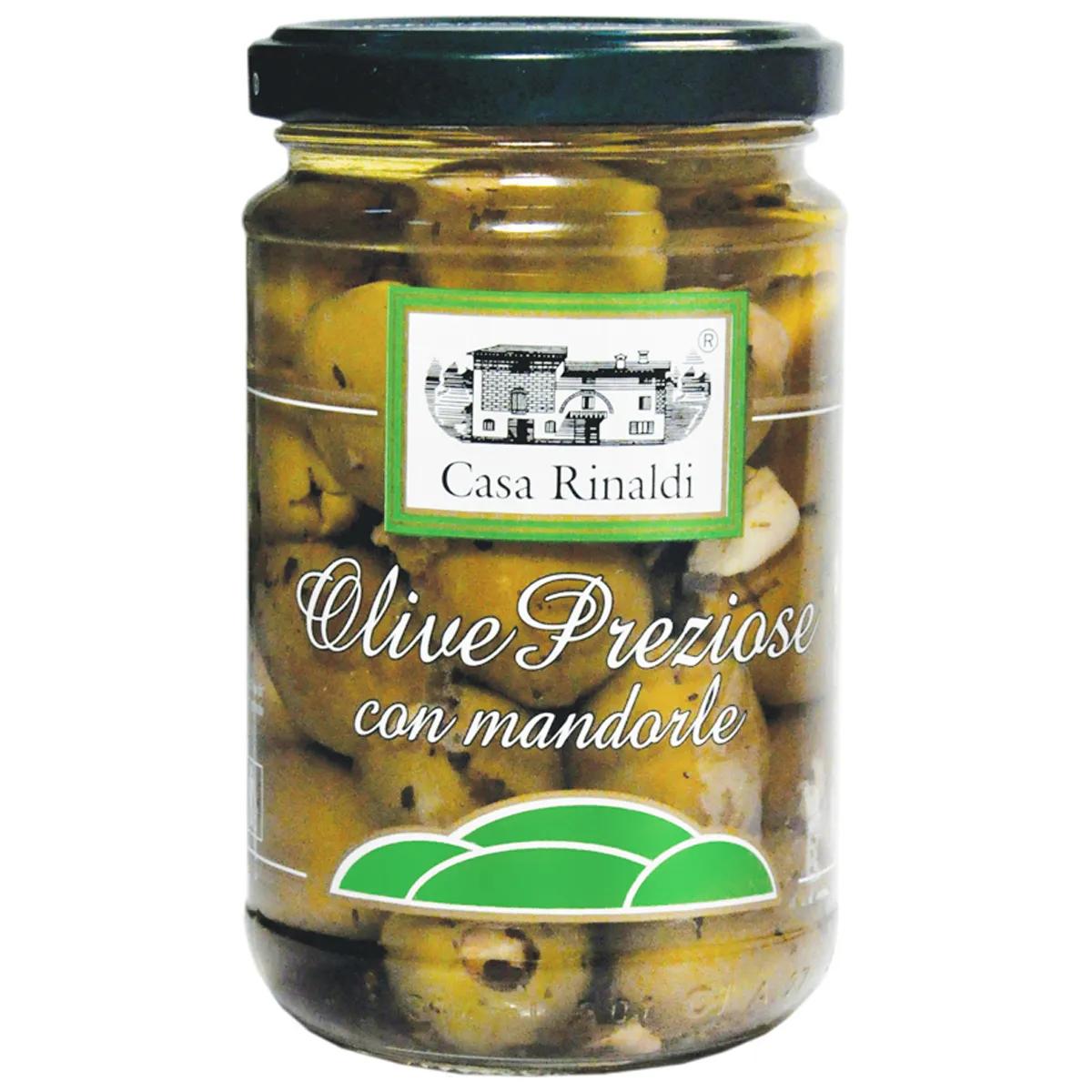 Оливки Casa Rinaldi Каламата с косточкой 300 гр., стекло