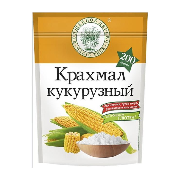 Крахмал Волшебное Дерево кукурузный 200 гр., дой-пак
