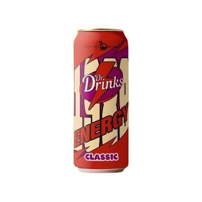 Напиток тонизирующий газированный Dr. Drinks Energy Classic 450 мл., ж/б