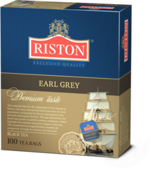 Чай Riston Эрл Грей черный, 100 пакетов, 150 гр., картон