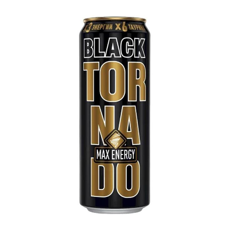 Напиток энергетический Tornado energy max black 450 мл., ж/б