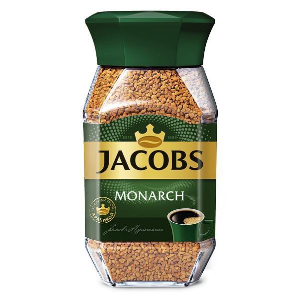 Кофе Jacobs Monarch растворимый сублимированный 190 гр., стекло